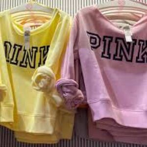 PINK • Everyday Lounge Off the Shoulder Sweatshirt